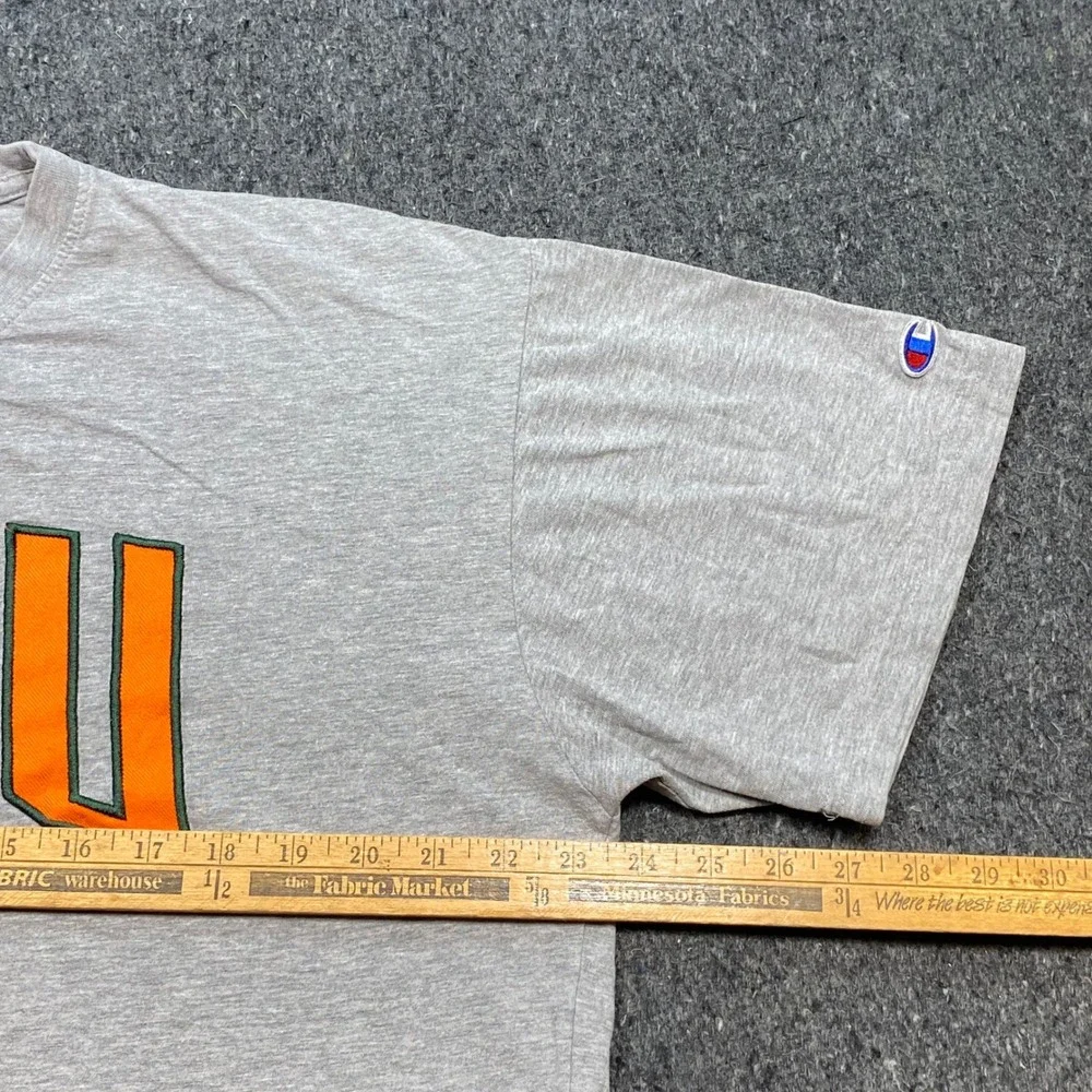 Champion FAMU TShirt XL Mens Gray Florida A&M University Rattlers Applique Logo - Picture 6 of 8